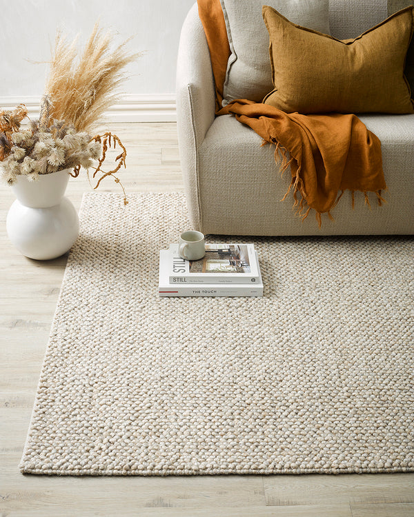 Roxburgh - Handwoven Wool Rug - Parchment Rodwell and Astor Modern Eclectic Style Brunswick Melbourne