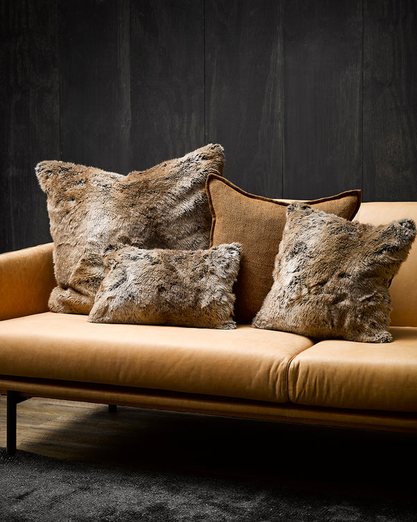 Rodwell and Astor - HEIRLOOM Sable Faux Fur Cushion - 30 x 45cm