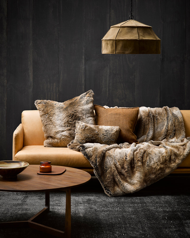 Rodwell and Astor - HEIRLOOM Sable Faux Fur Cushion - 30 x 45cm