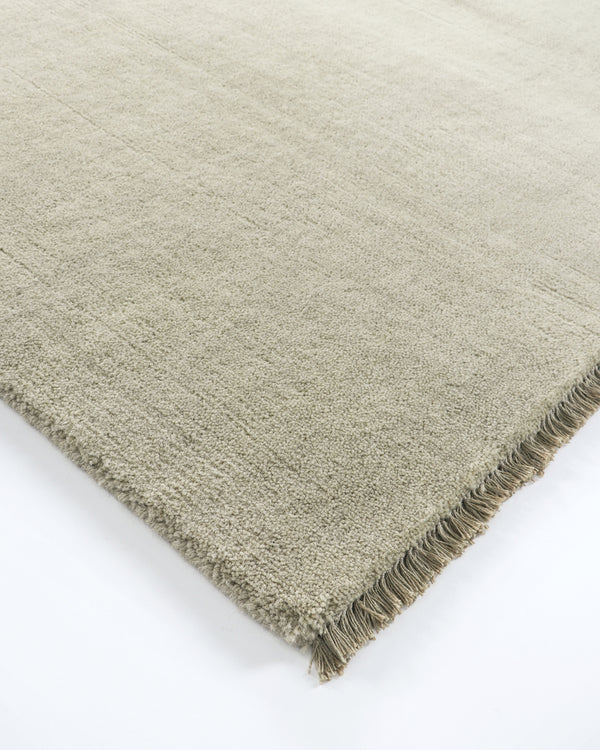 Sandringham Handknotted Wool Rug - Fog