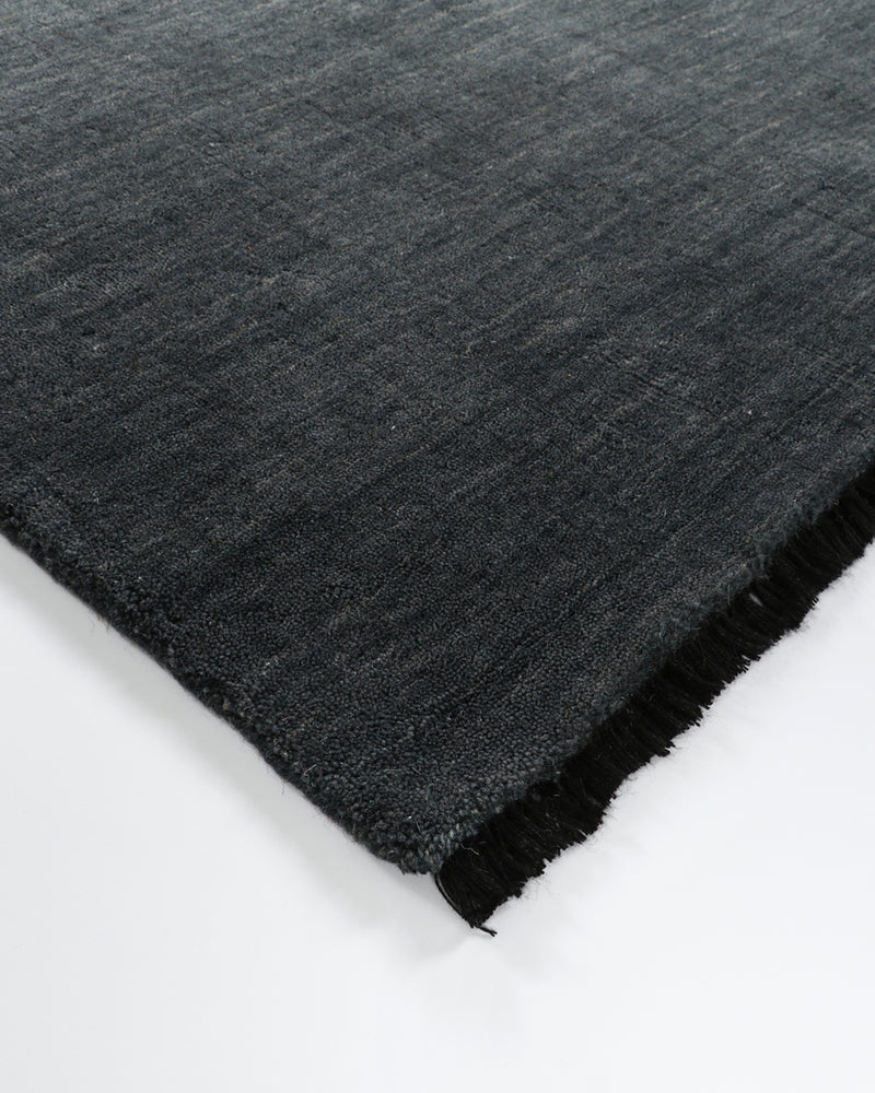 Sandringham Handknotted Wool Rug - Storm Blue Rodwell and Astor