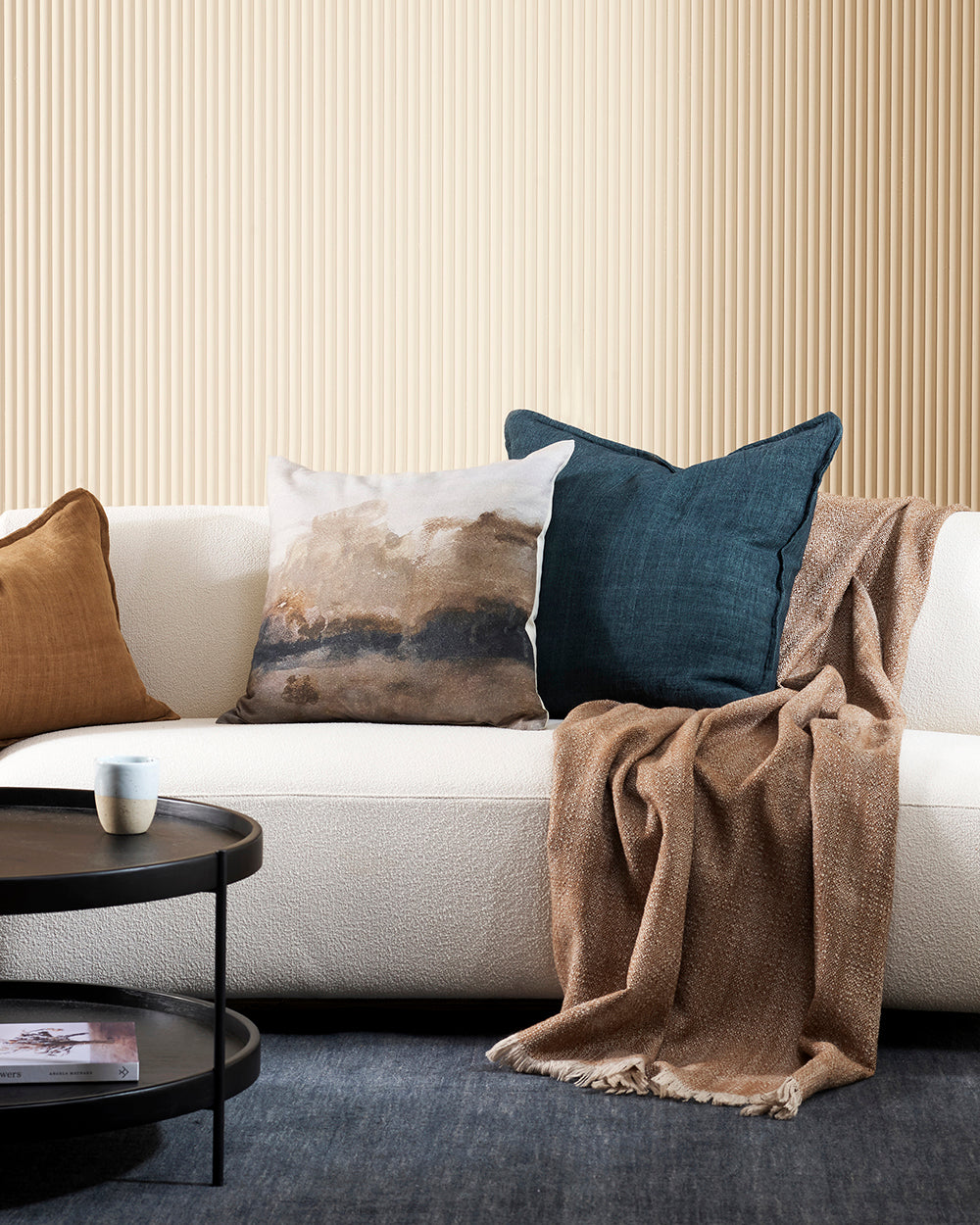 BAYA Seraphine Linen Cushion - Multi - Rodwell and Astor Modern Eclectic Style BAYA Stockist Brunswick Melbourne