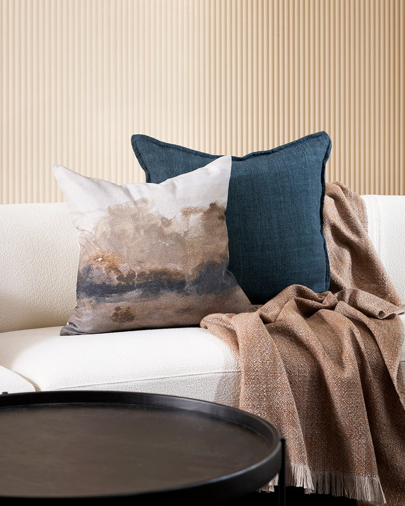 BAYA Seraphine Linen Cushion - Multi - Rodwell and Astor Modern Eclectic Style BAYA Stockist Brunswick Melbourne