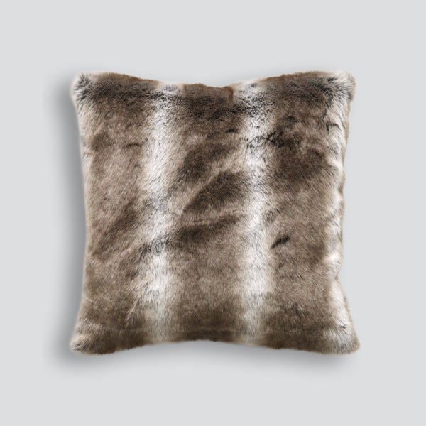 Heirloom Striped Elk Faux Fur Cushion - 65cm