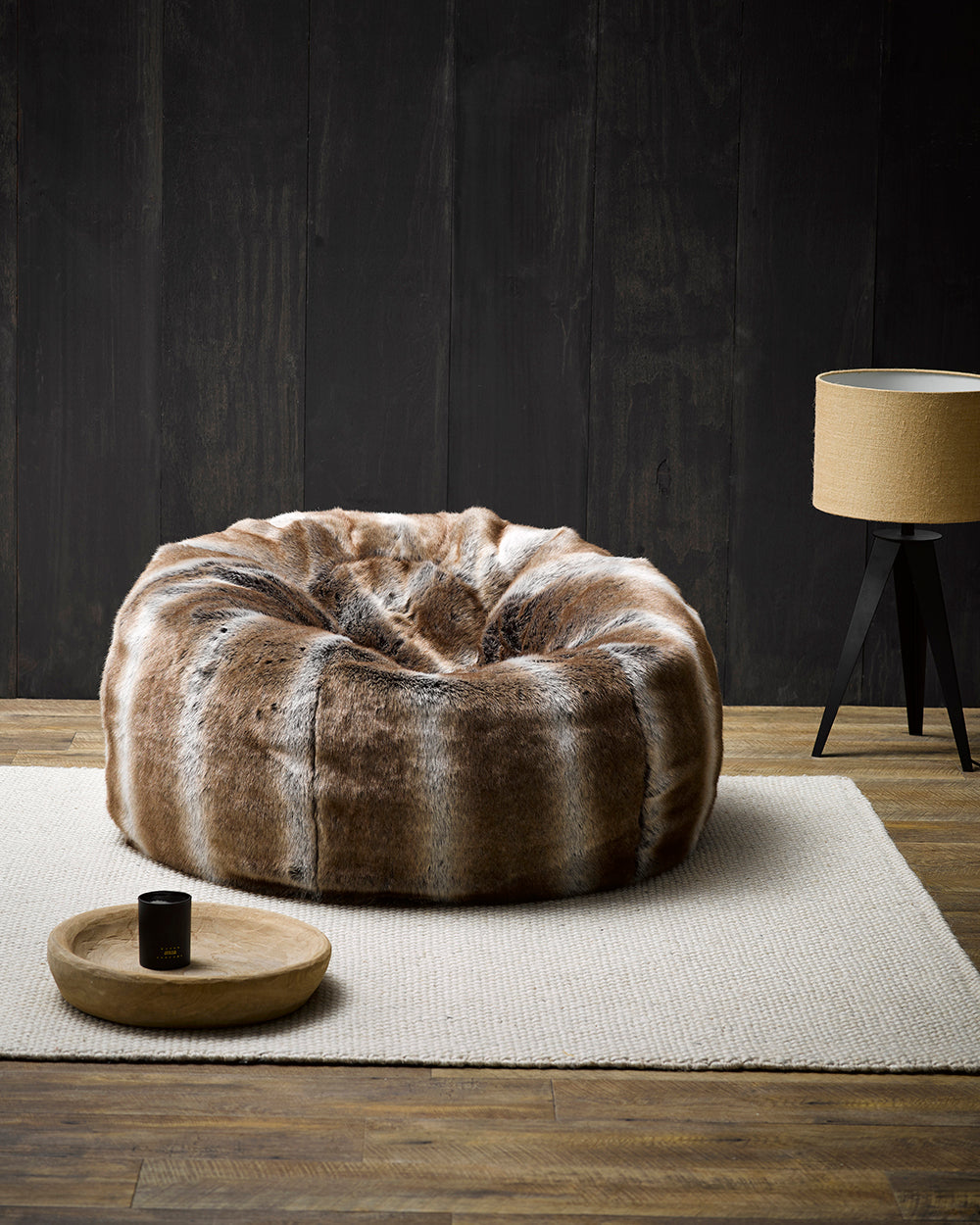 Rodwell and Astor - HEIRLOOM Striped Elk Faux Fur Throw 
