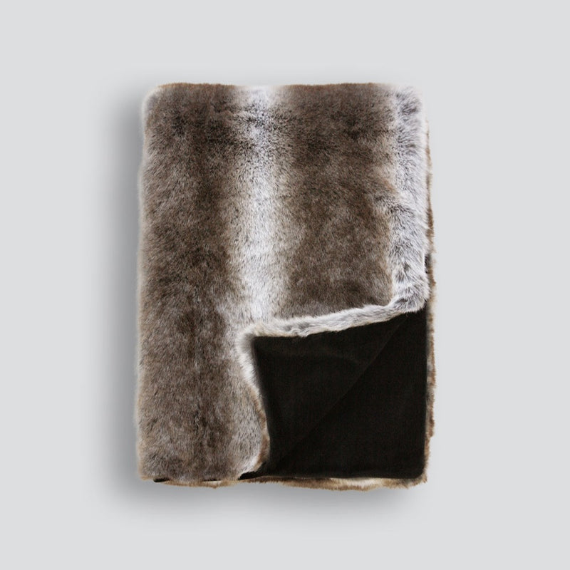 Rodwell and Astor - HEIRLOOM Striped Elk Faux Fur Throw 