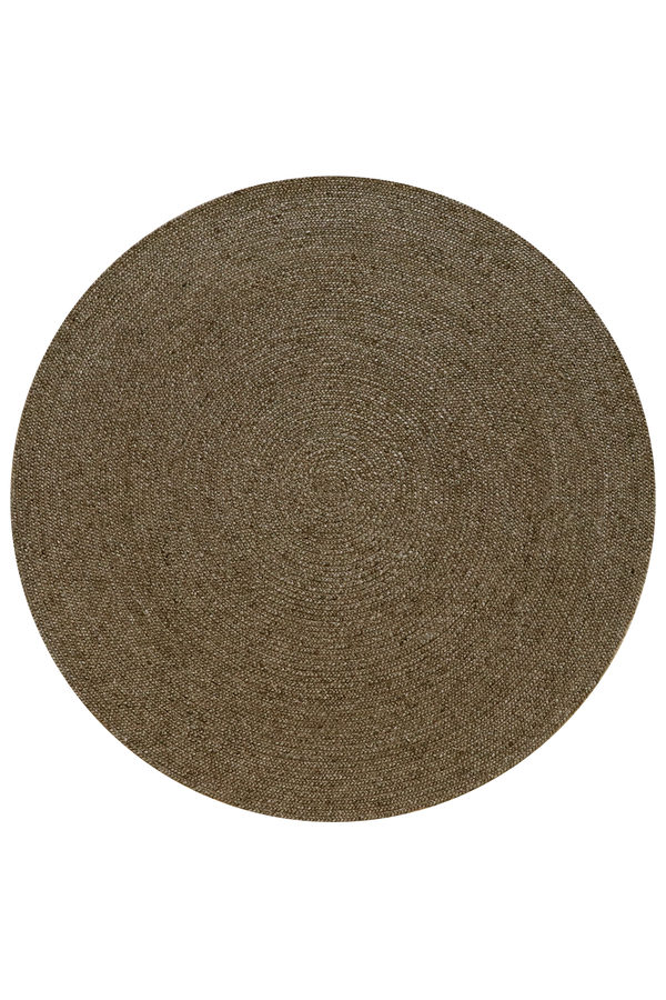 Rodwell and Astor - BAYA Tairua Round Floor Rug - Dark Taupe