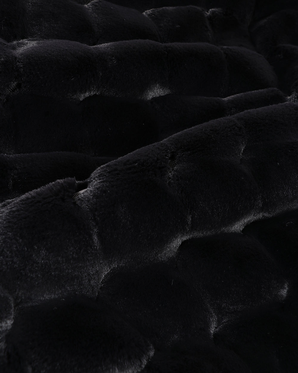 Rodwell and Astor - Heirloom Valentina Faux Fur Cushion - Black - 65cm