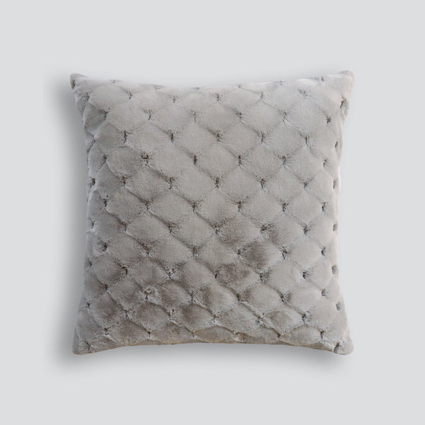 HEIRLOOM Valentina Faux Fur Cushion - Grey - 65cm