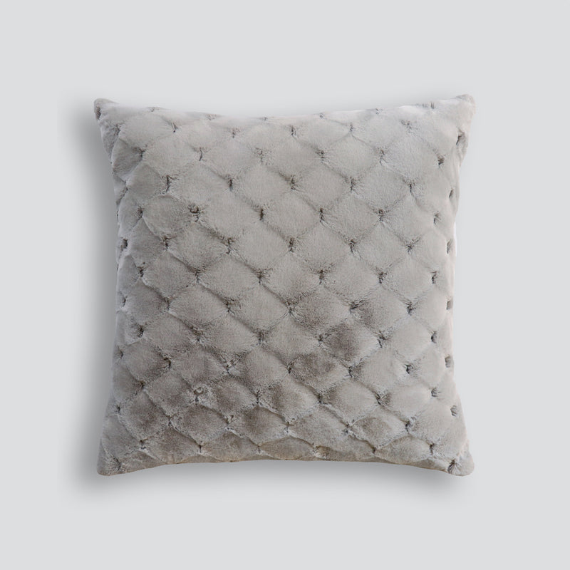 HEIRLOOM Valentina Faux Fur Cushion - Grey - 65cm