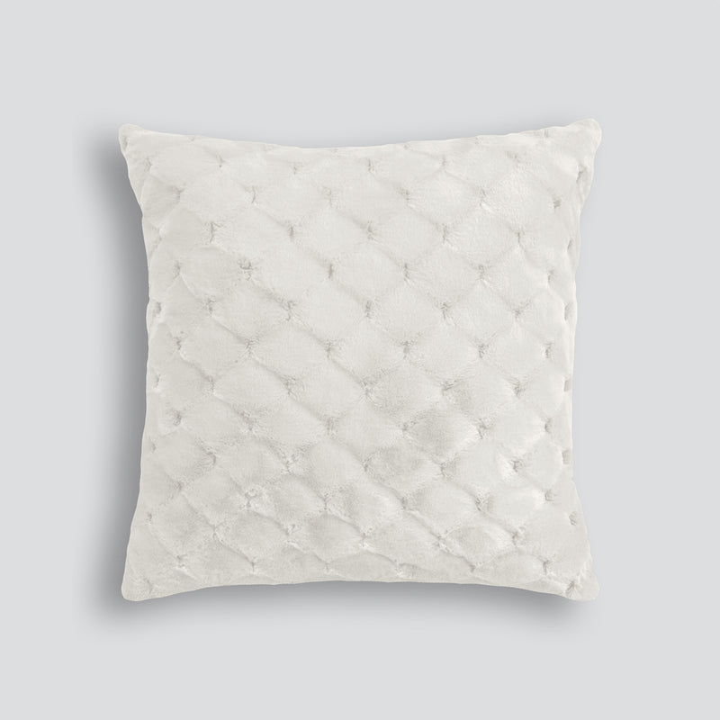 HEIRLOOM Valentina Faux Fur Cushion - White - 65cm