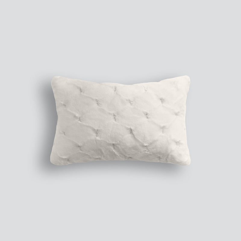 Rodwell and Astor - HEIRLOOM Valentina Faux Fur Cushion - White - 30x45cm