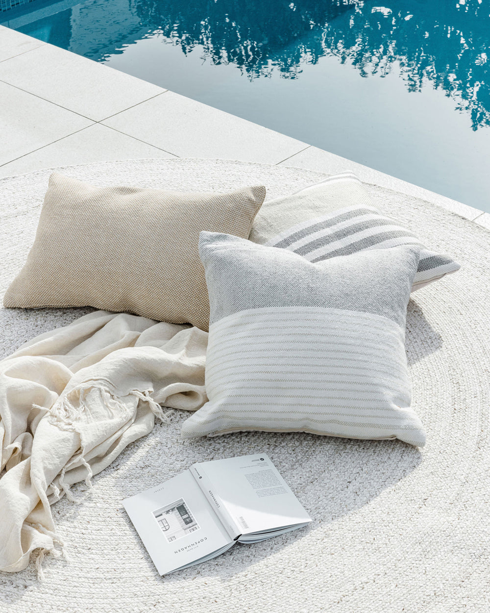 Verdi Indoor Outdoor Cushion - Almond