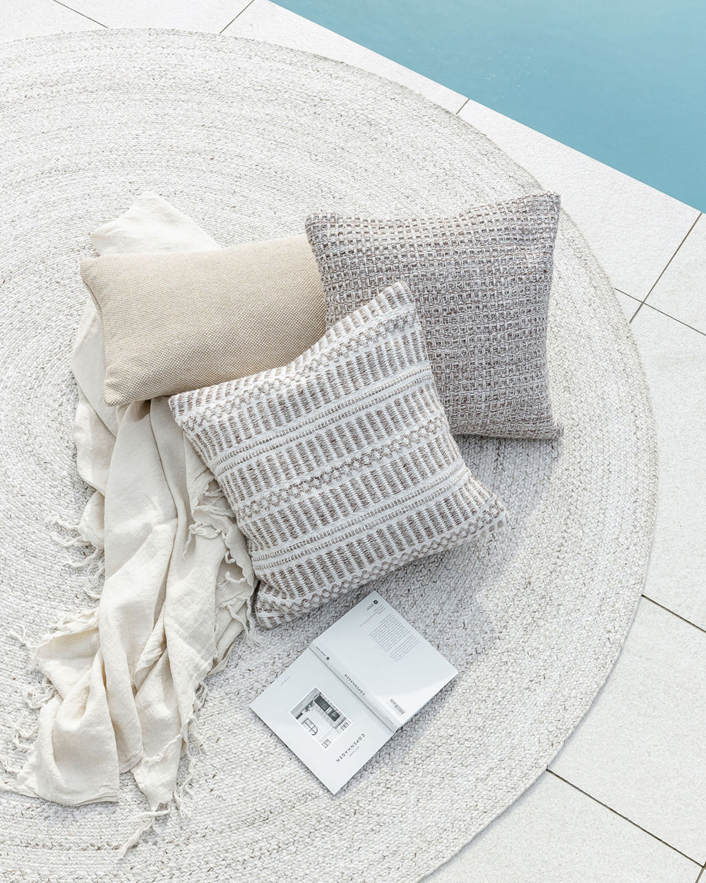 Verdi Indoor Outdoor Cushion - Almond
