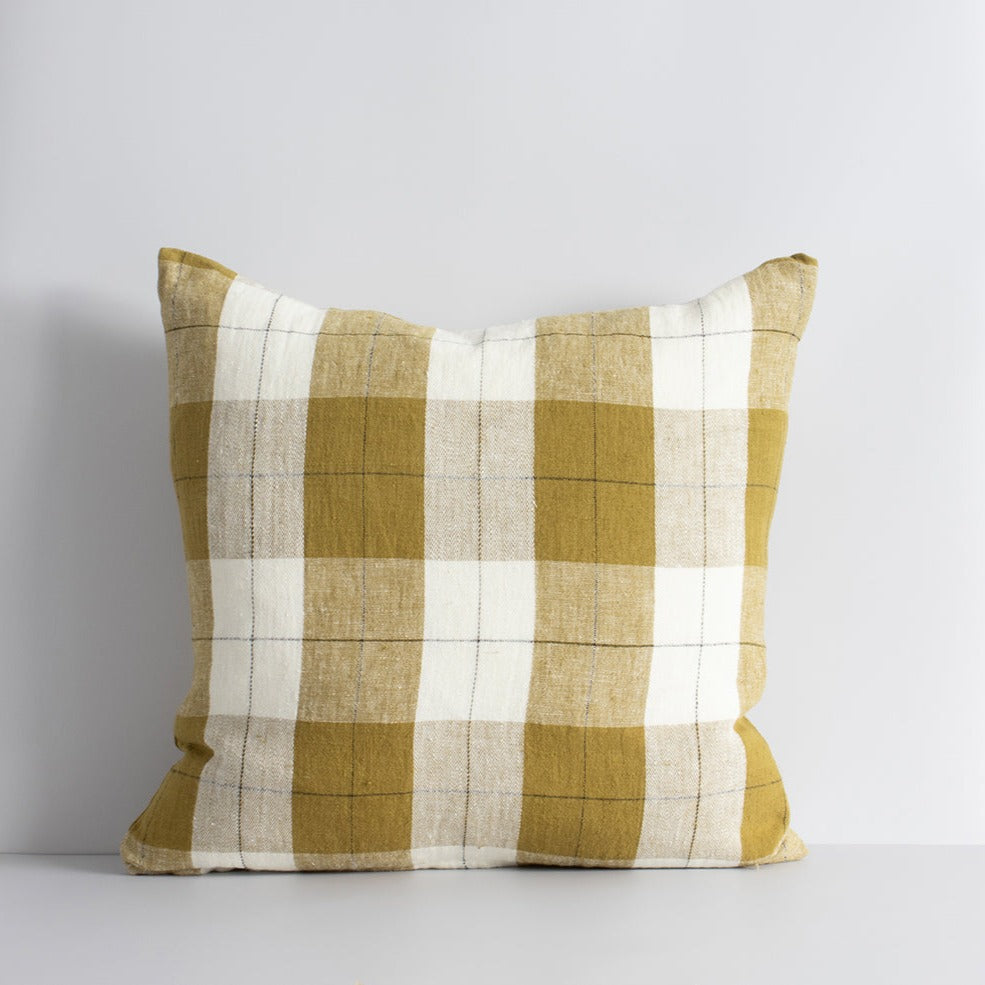 Willis Cushion - Ochre/Ivory 50 x 50cm Rodwell and Astor
