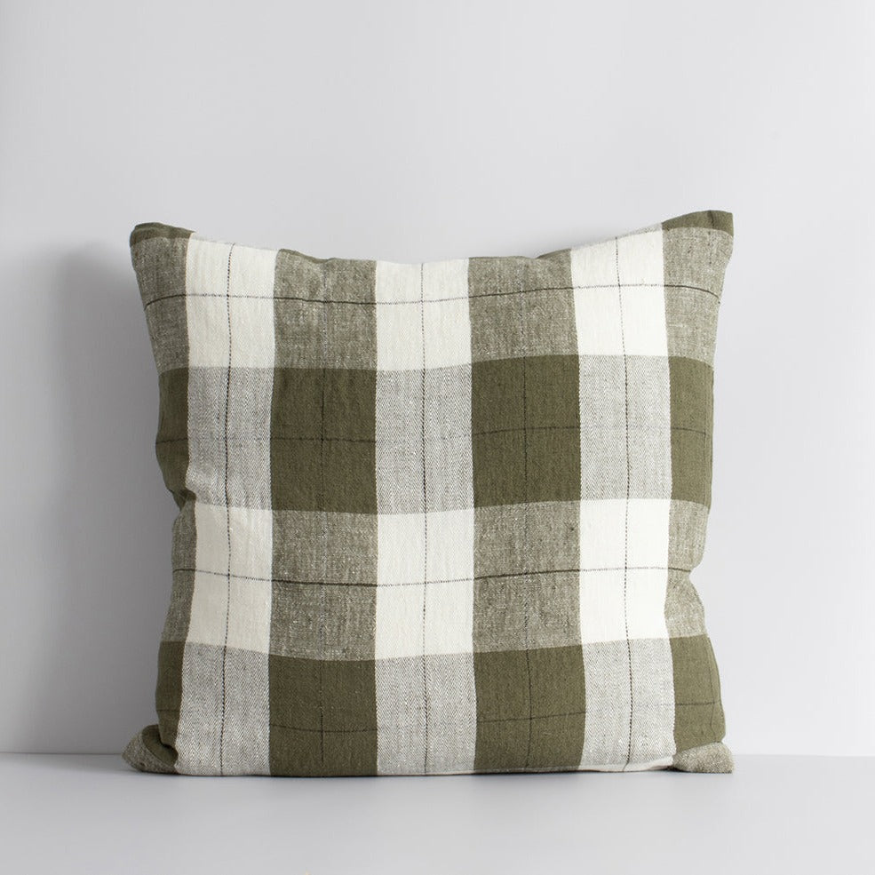 Willis Cushion - Olive/Ivory 50 x 50cm Rodwell and Astor