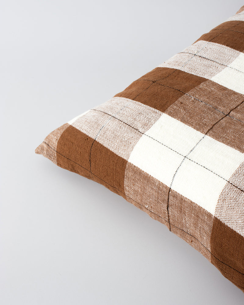 Willis Cushion - Tobacco/Ivory 50 x 50cm Rodwell and Astor